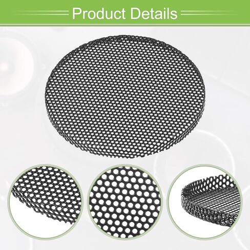 ACROPIX Universal 2.5 Inch Speaker Grills Mesh for Audio Subwoofer 65x4mm Grille without Frame Black - Pack of 4 in Saudi Arabia