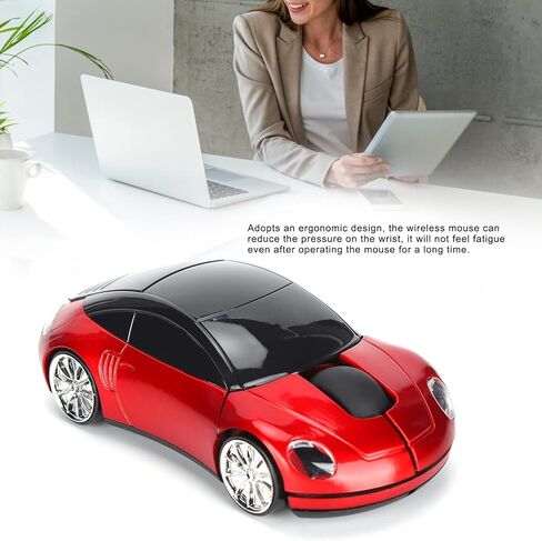 Dpofirs Sports Car Mouse, 2.4G Mouse with USB Receiver, 3D Sports Car Mouse for Laptop PC Tablet Gaming Office in Kuwait