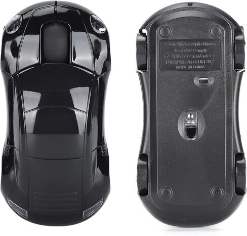 2.4GHz Mouse Car Shape Ergonomic Optical Cordless Mice with USB Receiver Mause for PC Office Laptops(Blue) in Kuwait