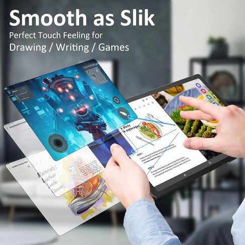 Ambison [واقي شاشة زجاجي غير لامع مكون من عبوتين متوافق مع Samsung Galaxy Tab A8 (إصدار 10.5 بوصة 2022)، مضاد للوهج وبصمات الأصابع/زجاج مقسى/خالي من الفقاعات، طراز A8 اللوحي-SM-X200/X205/X207 in Kuwait