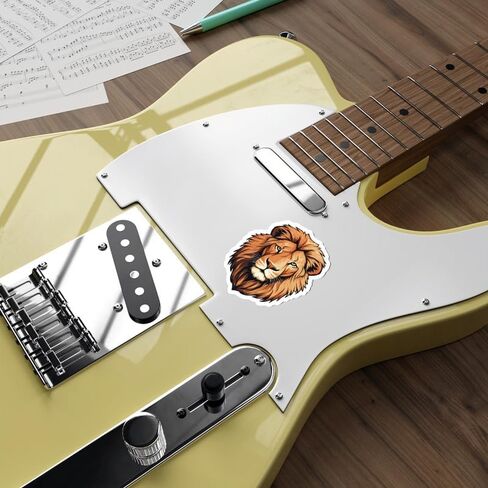 Lion Sticker Weatherproof Souvenir Decal Vinyl Small Waterproof for Water Bottle Mug Passport Book Scrapbook Notebook Laptop Tumbler Skateboard Computer Phone Size 4" Funny Gift ID44990 in Saudi Arabia