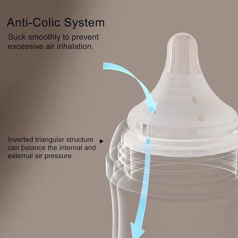 Silicone Bottle Nipple with Latch-On Point, Gentle Flow, Natural Feel (9m+, LL, 4 Counts) in Saudi Arabia