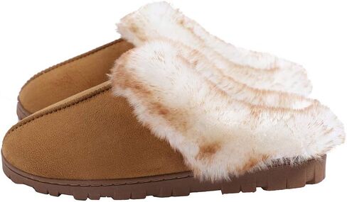 Millffy Women's Faux Fur Clog Comfy slides Furry Soft Indoor Memory Foam Moccasin Slippers in Saudi Arabia
