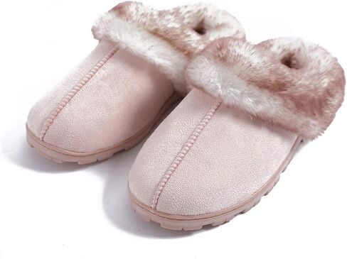 Millffy Women's Faux Fur Clog Comfy slides Furry Soft Indoor Memory Foam Moccasin Slippers in Saudi Arabia