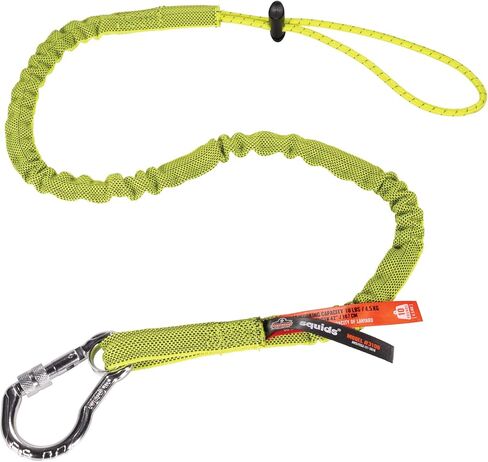 Ergodyne - 19002 Squids 3100 Tool Lanyard with Single Carabiner and Adjustable Loop End, Standard Length, Black in Kuwait