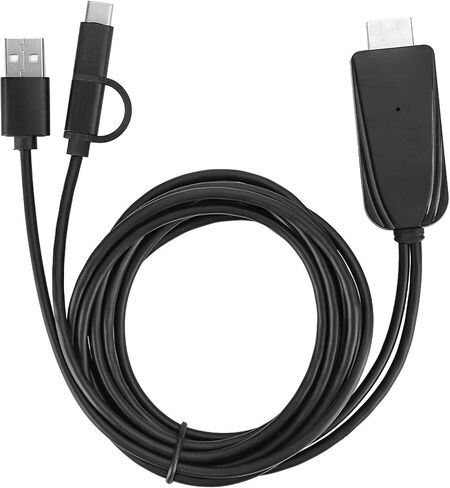 محول مشاركة الشاشة، كابل الشاشة نفسه USB-C إلى 1080P HD يدعم تطبيق Miraplug، مناسب للاستخدام وخفيف الوزن للمكتب والتلفزيون in Saudi Arabia