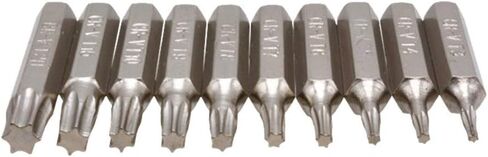 BAXIXINGYUNMU Torx Screwdriver Bits, 10PCS CR-V Torx Screwdriver Bits Set T3 T4 T5 T6 T7 T8 T9 T10 T15 T20 Mobile Repair Bit Plum Blossoms Repairing Head in Saudi Arabia