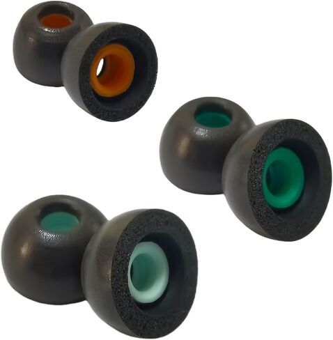 Memory Foam Earbuds Tips Replacement Universal Replacement Ear Tips Fit 4.0mm~6.0mm Tuer Wireless Earbuds LMS Black in Kuwait