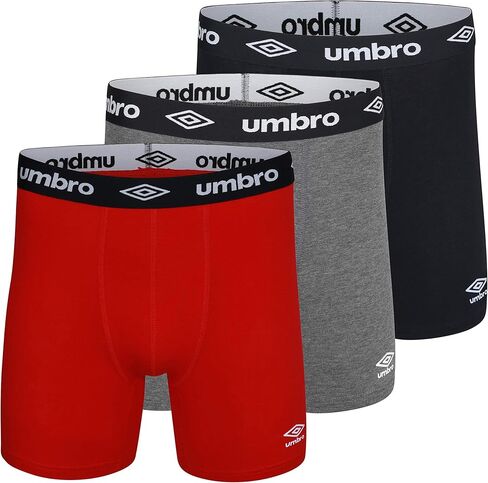 Umbro Mens Boxer Briefs Breathable Cotton Underwear for Men - 6 Pack Cotton Stretch Mens Underwear (Medium, Lime/Teal/Blue) in Saudi Arabia