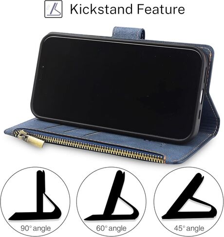 Antsturdy Samsung Galaxy Note 10 Wallet case with Card Holder for Women Men,Galaxy Note 10 Phone case RFID Blocking PU Leather Flip Shockproof Cover with Strap Zipper Credit Card Slots,Wine Red in Kuwait