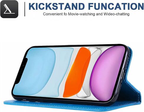 حافظة محفظة NB iPhone 11 للنساء، حافظة محفظة iPhone 11 جلدية زهرية مع مسند حامل للبطاقات وغطاء قلاب مغناطيسي للإغلاق متوافق مع iPhone 11 6.1 بوصة (زهري-أحمر) in Saudi Arabia