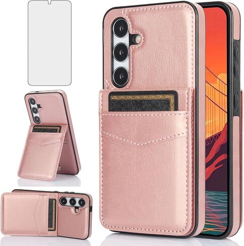 حافظة هاتف Asuwish لهاتف Samsung Galaxy A35 5G مع واقي شاشة من الزجاج المقسى وحامل بطاقة الائتمان وغطاء محفظة وحامل من الجلد وإكسسوارات الخلايا Glaxay A 35 35A A355G SM-A356U A356E للنساء والرجال باللون الأخضر in Saudi Arabia