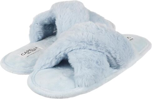 Capelli New York Criss Cross Faux Fur Slipper in Kuwait