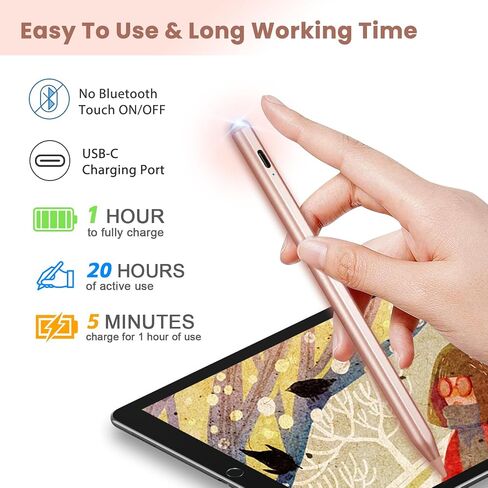 Electronic Stylus Pen for Lenovo Tab M10 M11 Plus,New Plastic Point Tip with Precise and Accurate Drawing Pens Compatible with Lenovo Tab M10 M11 Plus Stylus Pencil,Pink in Saudi Arabia