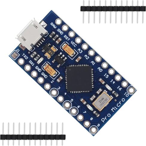 Pro Micro 5V 16MHz Micro-USB Development Module Board with 2 Row Pin Header Fit for Arduino in Saudi Arabia
