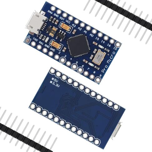 Pro Micro 5V 16MHz Micro-USB Development Module Board with 2 Row Pin Header Fit for Arduino in Saudi Arabia