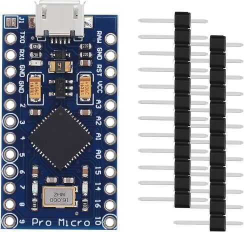Pro Micro 5V 16MHz Micro-USB Development Module Board with 2 Row Pin Header Fit for Arduino in Saudi Arabia