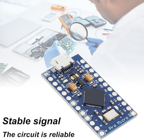 Pro Micro 5V 16MHz Micro-USB Development Module Board with 2 Row Pin Header Fit for Arduino in Saudi Arabia