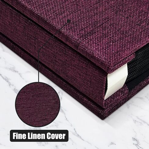 Photo Album 4x6 with 100 Pockets,Slip-in Picture Albums,Linen Cover Memory Book with Front Window,Black Page Vertical Photo Book for Wedding,Family,Anniversare,Baby,Vacation(Sky Blue) in Saudi Arabia
