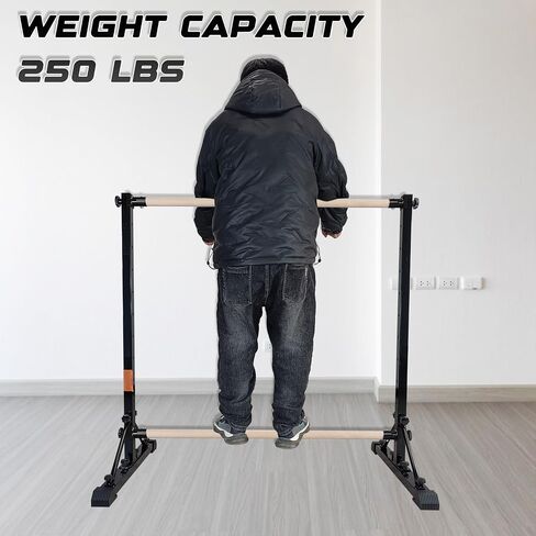 Portable Ballet Barre,Adjustable Height,Heavy Duty, No Tools,Dance Bar for Stretching & Balance Excercise,Sturdy Construction for Balance Workout,Weight Capacity 350 LBS in Kuwait