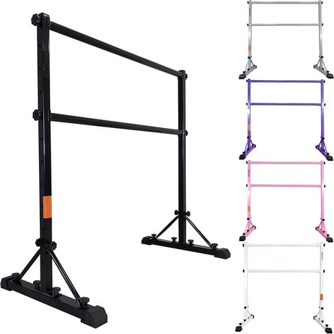 Portable Ballet Barre,Adjustable Height,Heavy Duty, No Tools,Dance Bar for Stretching & Balance Excercise,Sturdy Construction for Balance Workout,Weight Capacity 350 LBS in Kuwait