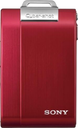 كاميرا رقمية Sony Cybershot DSC-T200 بدقة 8.1 ميجابكسل مع تكبير بصري 5x مع تثبيت صورة فائق الثبات (أحمر) (متجدد) in Saudi Arabia