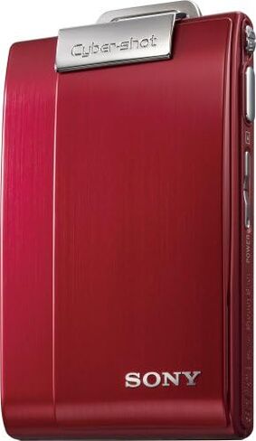 كاميرا رقمية Sony Cybershot DSC-T200 بدقة 8.1 ميجابكسل مع تكبير بصري 5x مع تثبيت صورة فائق الثبات (أحمر) (متجدد) in Saudi Arabia