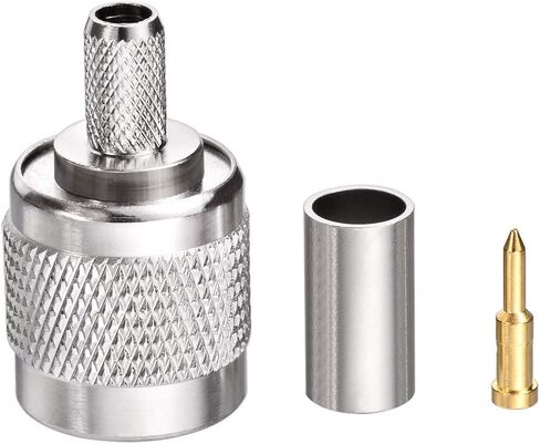 Superbat TNC Crimp Connectors Kit TNC Male + TNC Female Crimp Solder Connector Kit for RG58 RG303 RG141 RG142 RG400 LMR195 Low Loss Coax Cable(10 Pack in Total) in Saudi Arabia