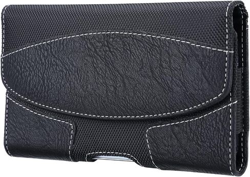 LBYZCASE Leather Phone Holster Case with Belt Clip for iPhone 14 Plus/14/13/12/11 Pro Max/XS Max/Galaxy S22 Ultra/S22 Plus/S21 Ultra/S21 Plus/S20 Ultra/S20 Plus/Google Pixel 7 Pro (Black) in Saudi Arabia