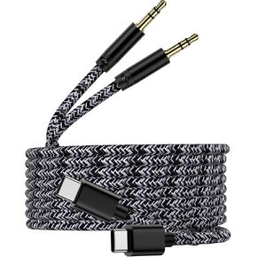 Samsung USB C Aux Cable 3.3ft, 2Pack USB Type C to 3.5mm Audio Aux Headphone Jack Male Cable Car Auxiliary USB C-Aux Cord for Android Phone Samsung Galaxy S24 S23 S22 Ultra S21, Pixel 9 8 Pro 7a 6xl 5