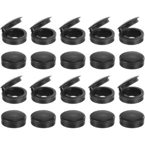 uxcell 150Pcs Screw Caps, 5.3mm/0.21" ID Screw Snap Covers Washer Flip, PVC Hinged Screw Cover Caps for Covering Screw Heads(White)