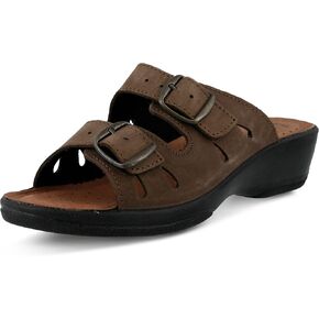 Flexus Women's Decca Slide Sandal Tan EU 42 / US 10.5-11