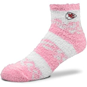 FBF NFL Cozy Soft Slipper Socks - Home Socks for Ultimate Comfort - Gameday Apparel - Luxuriously Plush and Cozy - Unisex (Kansas City Chiefs - Red, Adult One Size)