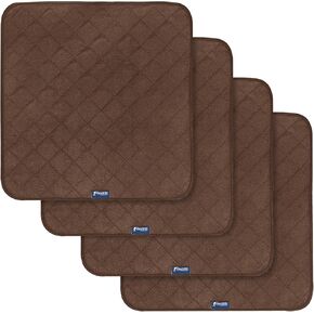 Waterproof Incontinence Chair Pads, 22" x 21" Wheelchair Reusable Seat Pads Cover, Washable Nursery Pee Pad Seat Protector, 4 Pack Navy