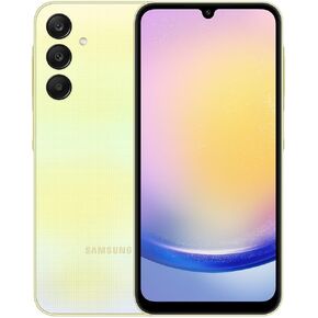 Samsung Galaxy A25 5G A256E 128GB Dual-SIM GSM Unlocked Android Smartphone (Latin Variant/US Compatible LTE) - Yellow (Renewed)