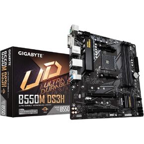 GIGABYTE B550M DS3H AMD B550 Socket AM4 Micro ATX DDR4-SDRAM Motherboard