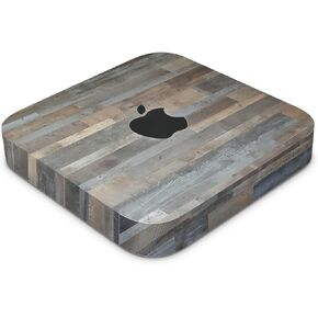 Skin Compatible with Apple Mac Mini M2 Pro (2023) - Gray Wood - Premium 3M Vinyl Protective Wrap Decal Cover - Easy to Apply | Crafted in The USA by MightySkins