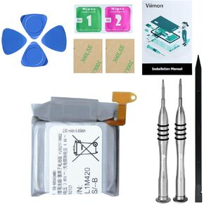 Watch Active Battery Replacement Kits for Samsung Galaxy Watch Active SM-R500 with Installation Manual and Repair Tool Kits