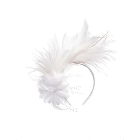 BABEYOND Fascinator Hats for Women Feather Headband Kentucky Headpiece Gatsby Derby Hat for Cocktail Wedding Tea Party