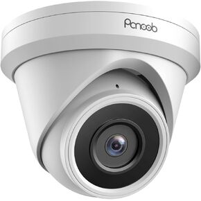 POE Camera Outdoor, 4K Commercial UltraHD 8MP Wired Dome Surveillance IP Camera with Human/Vehicle Detection, Built-in Microphone, IP67 Weatherproof, 100Ft IR Night Vision, PD93A-4K