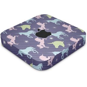 Carbon Fiber Skin Compatible with Apple Mac Mini M2 Pro (2023) - Unicorn Dream - Premium 3M Vinyl Protective Wrap Decal Cover - Easy to Apply | Crafted in The USA by MightySkins