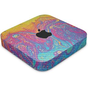 Carbon Fiber Skin Compatible with Apple Mac Mini M2 (2023) - Paint Currents - Premium 3M Vinyl Protective Decal Cover - Easy to Apply | Crafted in The USA by MightySkins