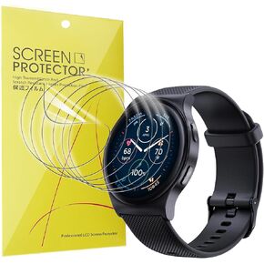 Compatible for Moto Watch 120 Screen Protector, [6 Pack] Full Coverage TPU Clear Film Compatible for Moto Watch 120 Smartwatch (6 Pack)