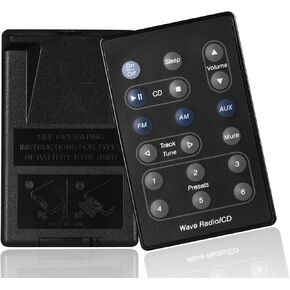 Remote Control Replacement Compatible with Bose Wave Radio/CD for AWRC-1W AWRC-1G AWRC-1P Black SEA# P1