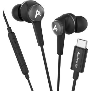 USB C Headphones for iPhone 16 Pro Earbuds Type C Wired Earphones with Mic & Remote Control HiFi Stereo for iPhone 16 Pro/PM/15, iPad Pro, Galaxy S23/S22/S21/Ultra Note 10/20, Pixel 7/6/6