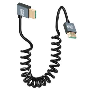 CERRXIAN 8K HDMI 2.1 Cable 3FT, 48Gbps Ultra High Speed HDMI 90 Degree Up Angle Cable Support 8K@60Hz 4K@120Hz Dynamic HDR Compatible with TV/HDTV