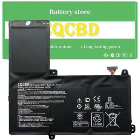بطارية CQCBD C41-N541 لجهاز الكمبيوتر المحمول ASUS Q501L Q501LA Q501LA-BBI5T03 N54PNC3 0B200-00430100M [ 14.8 فولت، 4520 مللي أمبير / 66 وات] in Kuwait