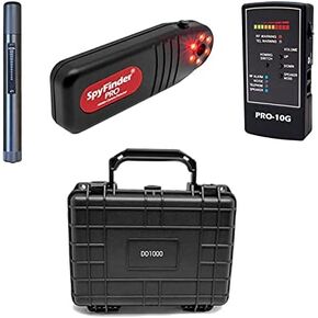 Anti-Spy Counter Surveillance RF Detection and Lens Finder Kit - Detect Hidden Cameras, GPS, RF Frequencies from 10MHz to 13GHz Plus Cellphone GSM-CDMA and WCDMA Signals
