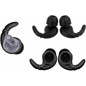Ear Hooks Beats Studio Buds+ / Studio Buds Replacement Ergonomic Design Anti-Slip Earhook Eartips Earbuds Cover Compatible with Beats Studio Buds/Studio Buds + Black 2 Pairs