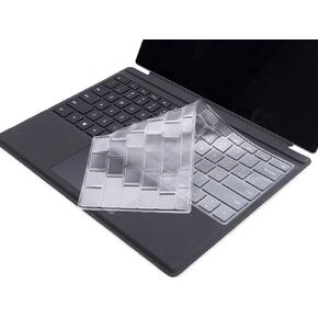 Clear Keyboard Skin Cover Compatible with 2024 Microsoft Surface Pro 10 13", 2022 2021 Microsoft Surface Pro 9 / Pro 8 13 inch, 2020 2019 Microsoft Surface Pro X 13" Touch-Screen Laptop